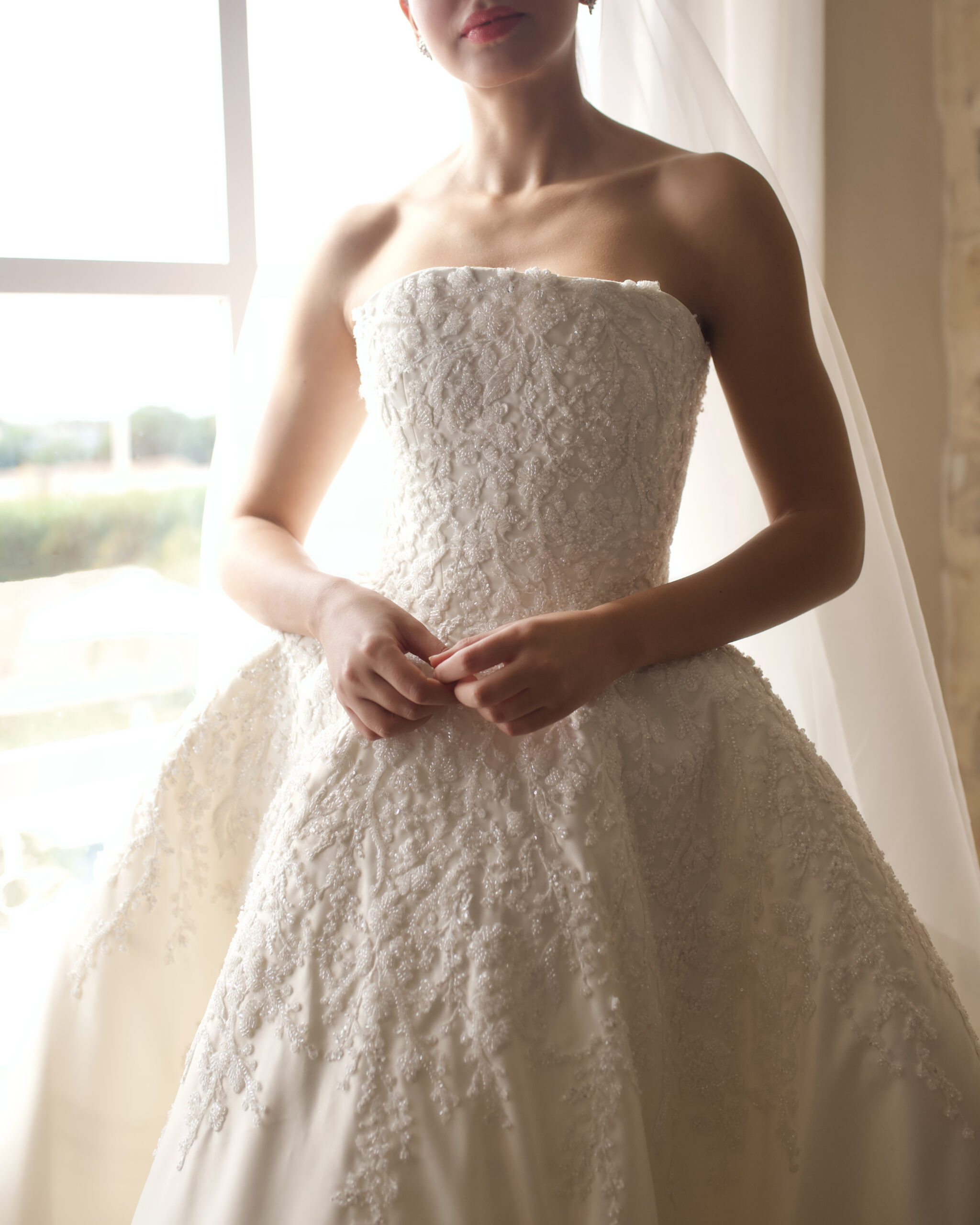 strapless-wedding-gown
